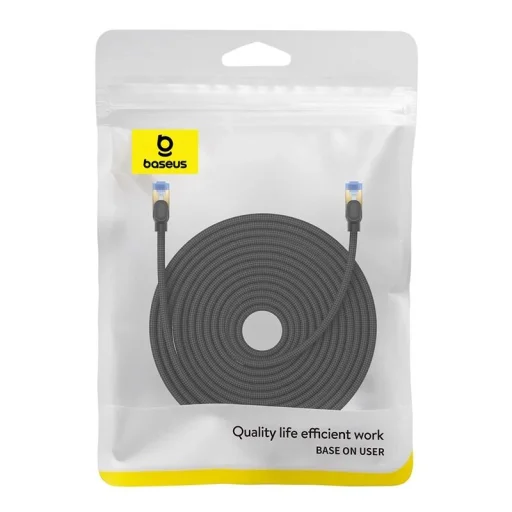 Baseus gyors internet kábel RJ45 cat.7 10Gbps 25m fonott fekete - 5