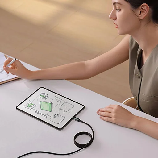 Baseus Tungsten Gold mágneses USB-C / USB-C kábel 100W 1m - fekete - 13