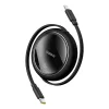 Baseus Free2Pull visszahúzható USB-C / Lightning kábel 20W 1m - fekete thumbnail