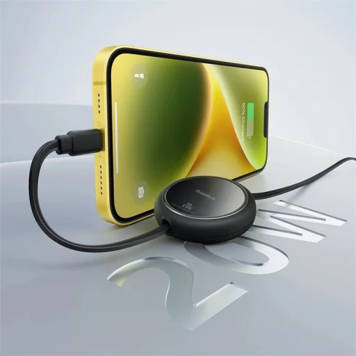 Baseus Free2Pull visszahúzható USB-C / Lightning kábel 20W 1m - fekete - 12