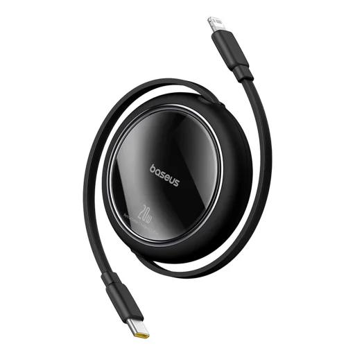 Baseus Free2Pull visszahúzható USB-C / Lightning kábel 20W 1m - fekete - 3
