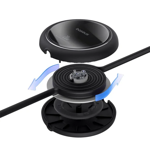 Baseus Free2Pull visszahúzható USB-C / Lightning kábel 20W 1m - fekete - 4