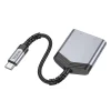 HOCO adapter AUX 2in1 Type C to Type C / Jack 3,5 mm 27W LS39 szürke thumbnail