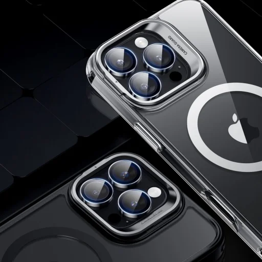  iPhone 16 Pro / 16 Pro Max Fekete ESR Armorite Kamera Védő üvegfólia - 8