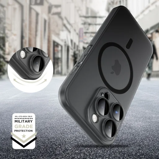 Tech-protect Magslim Magsafe Iphone 16 Pro Max Matt/fekete Tok - 4