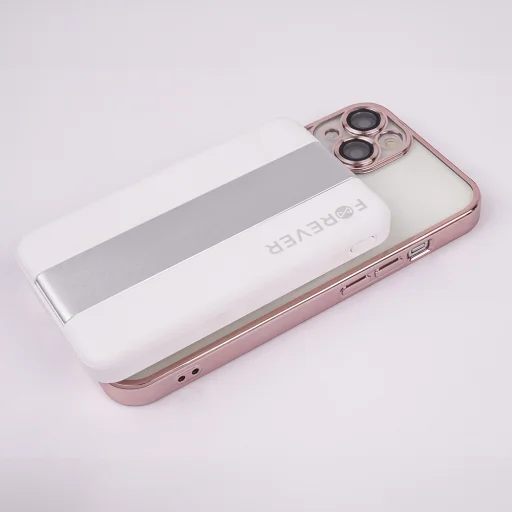 Forever MACS-100 mágneses vezeték nélküli töltőállomás power bankkal fehér 5 az 1-ben - 10