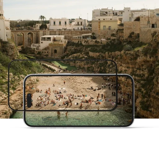 Ringke Easy Slide 2 darabos Privacy üvegfólia iPhone 16 Pro - 5