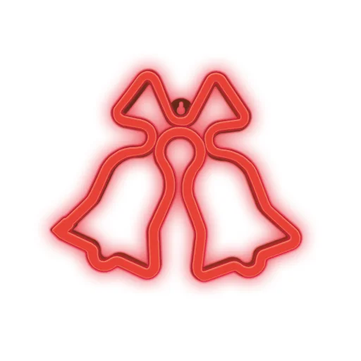 Neon LED KARÁCSONYI HARANGOK piros FLNE17 Forever Light - 1