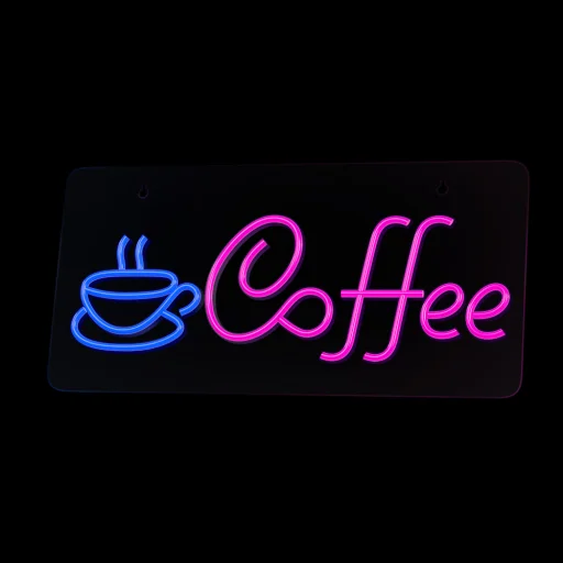 Neon PLEXI LED COFFEE pink kék NNE11 Neolia LED Világítás - 3