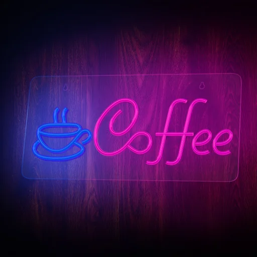 Neon PLEXI LED COFFEE pink kék NNE11 Neolia LED Világítás - 4