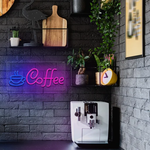 Neon PLEXI LED COFFEE pink kék NNE11 Neolia LED Világítás - 7
