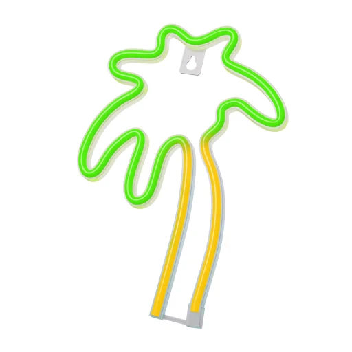 Neon LED Lámpa PALM zöld narancs NNE04 Neolia - 1