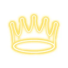 Neon PLEXI LED KORONA meleg fehér NNE12 Neolia