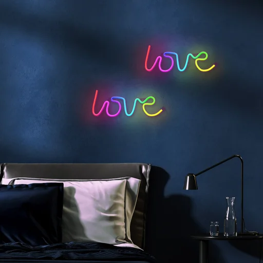 Neon LED RGB LOVE FLRN01 + RC Forever Light - 9