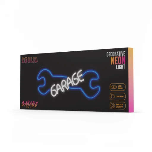 Neon PLEXI LED GARAGE kék fehér NNE22 Neolia - 2