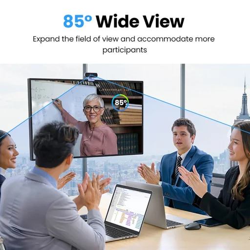 Ugreen CM678 USB HD webkamera - szürke - 7