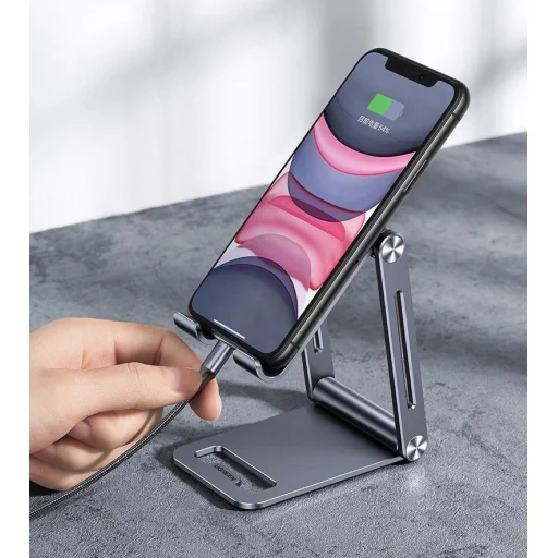 Ugreen fém alumínium összecsukható telefon- és tablet tartó szürke (LP263 80708) - 26