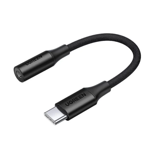 Ugreen AV161 fejhallgató adapter mini jack 3.5 mm (női) / USB-C (férfi) 10 cm - fekete - 1