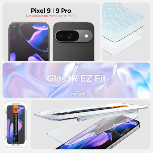 Spigen Glas.TR "EZ Fit" 2-PACK Google Pixel 9 / 9 Pro  / 10 / 10 Pro üvegfólia - 9