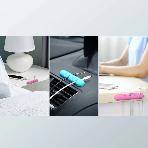 Ugreen 30762 öntapadós kábelrendező 4 kábelhez - fekete (2 db) - 3