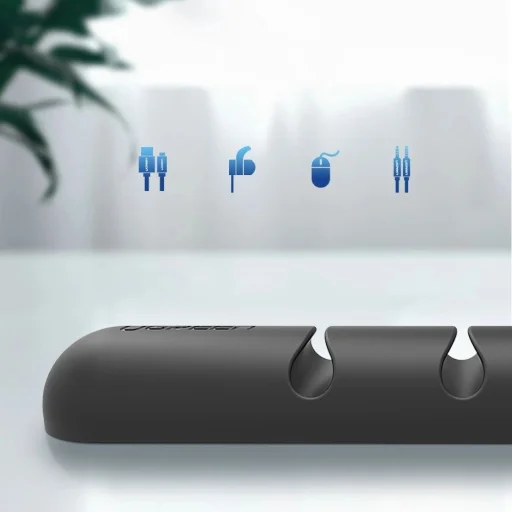 Ugreen 30762 öntapadós kábelrendező 4 kábelhez - fekete (2 db) - 5