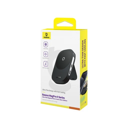 Baseus MagPro II Ultra-Vékony Telefon Hűtőventillátor (fekete) - 6