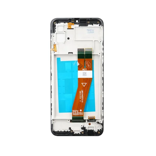LCD kijelző + Érintőegység + Előlap Samsung A035G Galaxy A03 Fekete - 2
