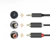 Ugreen AV102 10511 kábel 3.5 mm mini jack (male) / 2RCA (male) 1.5m - szürke thumbnail