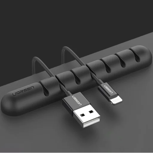 Ugreen LP114 öntapadós kábelszervező 7 kábelhez - fekete - 5