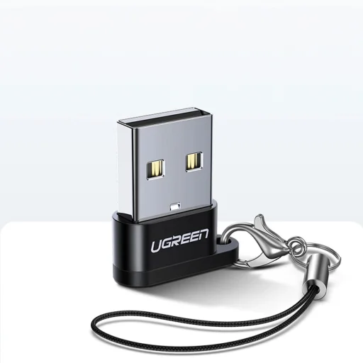 Ugreen US280 50568 USB-C 3.1 (female) / USB-A 2.0 (male) adapter - fekete - 6