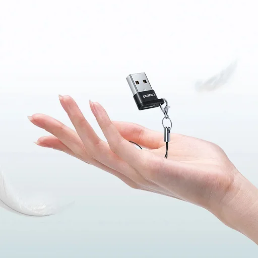 Ugreen US280 50568 USB-C 3.1 (female) / USB-A 2.0 (male) adapter - fekete - 9