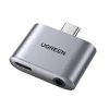 Ugreen CM231 USB-C mini jack 3.5 mm audio adapter - szürke thumbnail