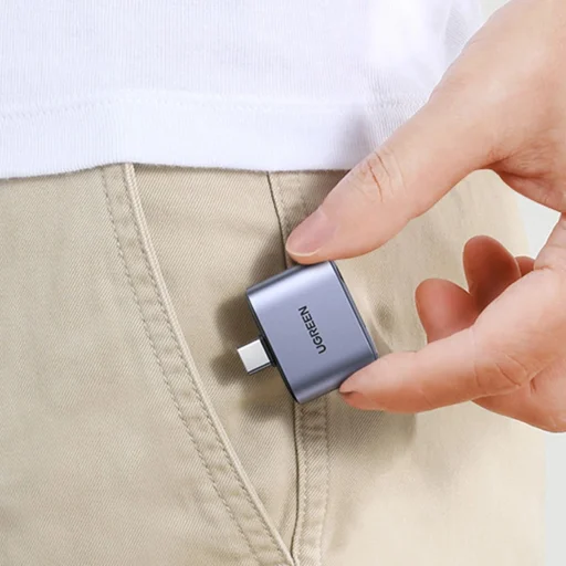 Ugreen CM231 USB-C mini jack 3.5 mm audio adapter - szürke - 14