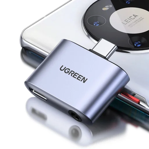 Ugreen CM231 USB-C mini jack 3.5 mm audio adapter - szürke - 4