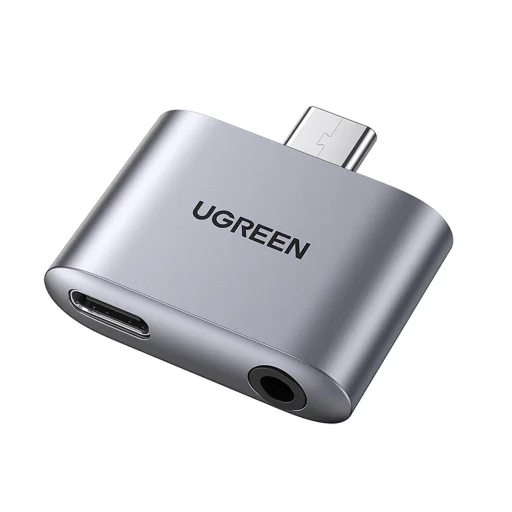 Ugreen CM231 USB-C mini jack 3.5 mm audio adapter - szürke - 1