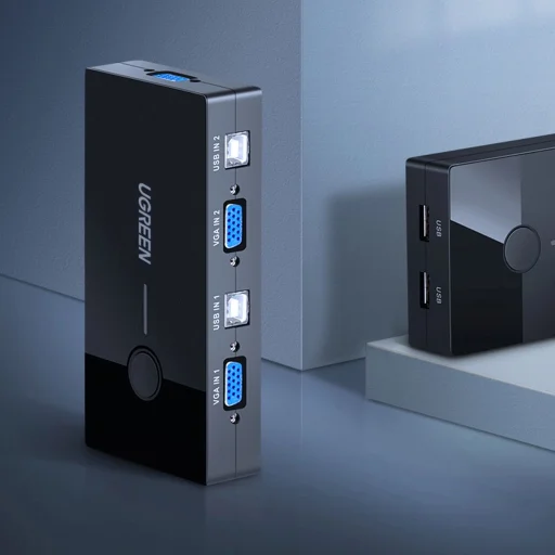 Ugreen 30357 KVM switch - fekete - 2