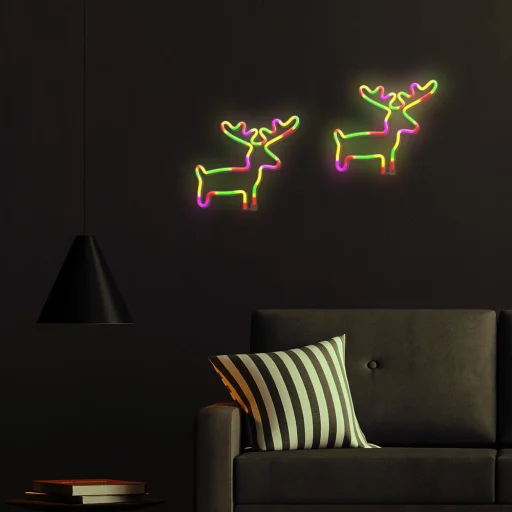Neon LED Fény ELK többszínű Denevéres + USB FLNE12 Forever Light - 14