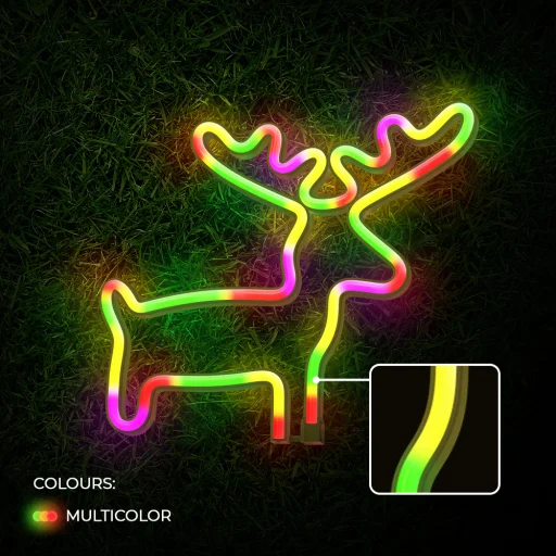 Neon LED Fény ELK többszínű Denevéres + USB FLNE12 Forever Light - 5