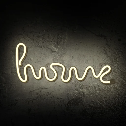 Neon LED Fény HOME meleg fehér Denevér + USB FLNE21 Forever Light - 4
