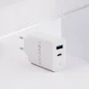 Forever TC-07-30AC PD QC töltő 1x USB-C 1x USB 30W fehér thumbnail