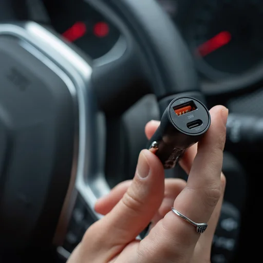 Maxlife MXCC-04 PD QC autós töltő 1x USB-C 1x USB 20W fekete + USB-C - USB-C kábel 60W - 10