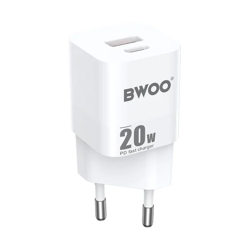 BWOO 20W mini fali töltő CDA156 USB-C, USB-A - 2