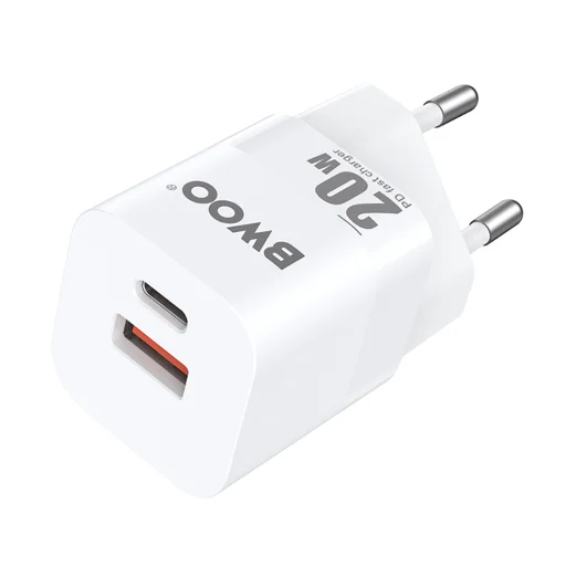 BWOO 20W mini fali töltő CDA156 USB-C, USB-A - 1