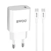 BWOO 20W hálózati töltő CDA159 USB-C - USB-C kábellel