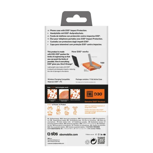 Etui SBS Full Active D3O iPhone 16 Pro Max tok - fekete - 3