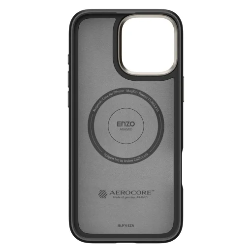  iPhone 16 Pro matt fekete Spigen Enzo Aramid Mag z MagSafe tok - 3