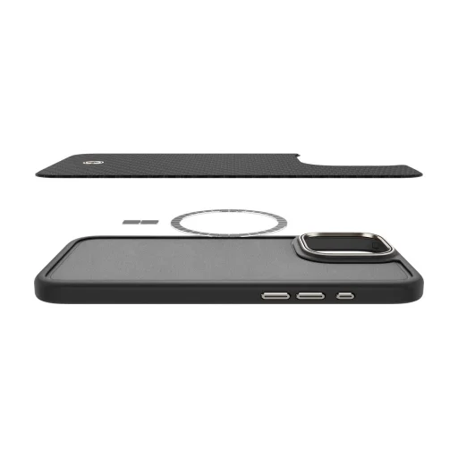  iPhone 16 Pro matt fekete Spigen Enzo Aramid Mag z MagSafe tok - 7