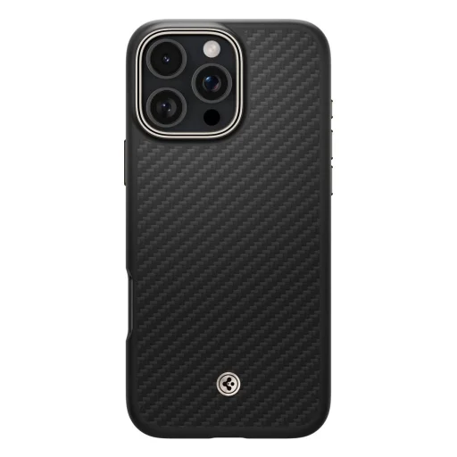  iPhone 16 Pro matt fekete Spigen Enzo Aramid Mag z MagSafe tok - 1
