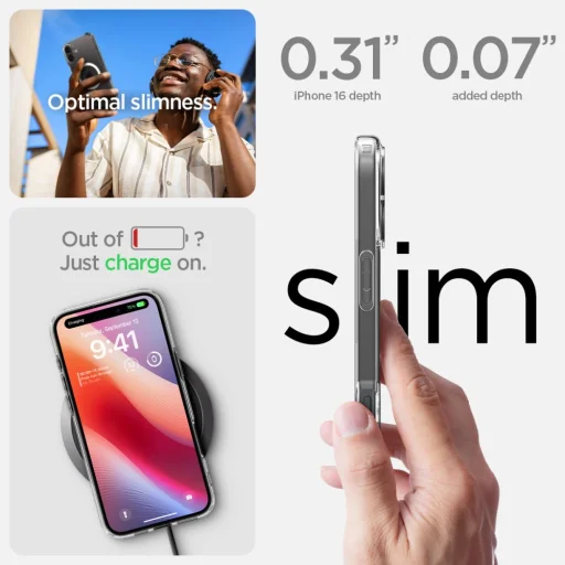  iPhone 16 Plus Fehér Spigen Ultra Hybrid Mag Magsafe Tok - 14