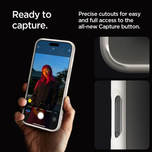  Iphone 16 Pro Natural Titanium Spigen Ultra Hybrid Tok - 12